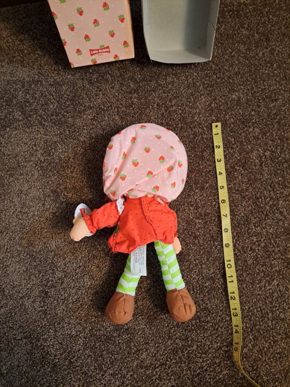 NWT Vintage Strawberry Shortcake cloth rag doll, special by Little Debbie Snacks - Picture 6 of 12